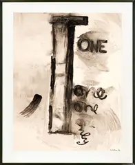 One by Colin McCahon, ink and wash on paper, offered Apr 2018