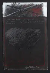 Ko Wai Koe? by Ralph Hotere, watercolour, acrylic and graphite on paper, sold Apr 2018