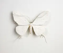 Elizabeth Thomson, From the Black and Whites, bronze, patina and casein paint (2007)