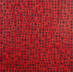 Awelye (Body Painting) by Abie Loy Kemarre, synthetic polymer paint on Belgian linen, sold Apr 2018