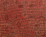 Swamps West of Nyirripi by Ngoia Pollard Napaljarri, synthetic polymer paint on Belgian linen (2007), offered Apr 2018