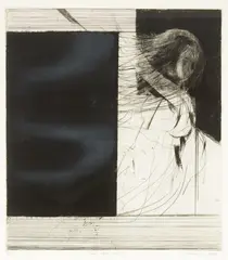 John Drawbridge, Tanya About to Fly, mezzotint and drypoint, 14/50