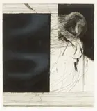 John Drawbridge, Tanya About to Fly, mezzotint and drypoint, 14/50