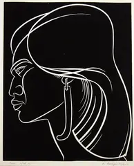 Ernest Mervyn Taylor, Hine, linocut, 2/5