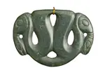 Pekapeka by Theodorus Johannes Schoon, carved greenstone, sold Mar 2018