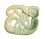 Manaia by Theodorus Johannes Schoon, carved greenstone, sold Mar 2018