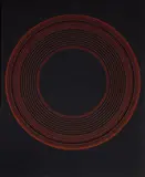 Untitled by Ralph Hotere, acrylic on canvas, sold Mar 2018