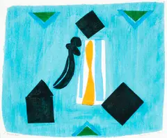 Pacific Icon by Pat Hanly, screenprint, 2/6, sold Mar 2018