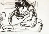 Toss Woollaston, Seated Woman