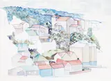 Rita Angus, Houses, Thorndon, 1968