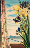 T. A. McCormack, Iris in the Window, watercolour