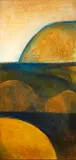 Colin McCahon, Landscape Theme and Variations (I), oil on jute canvas laid onto board