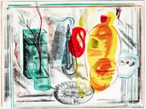 Frances Hodgkins, Arrangement of Jugs, lithograph, 1938