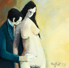 Trevor Moffitt, A Distant Memory, oil on board