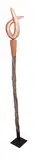 Charlotte Fisher, Her Staff, driftwood, Australian hardwood and copper