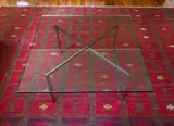 Vintage Barcelona Table by Ludwig Mies van der Rohe, steel and ¾ inch glass, sold Mar 2018