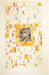 Allen Maddox, Behind the Bridge of the Nose III, pastel on Steinbach paper