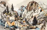 Eric Lee-Johnson, Abandoned Gold Mine, Waihi, watercolour and ink