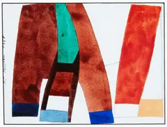 Philip Trusttum, Horse, gouache on paper, 1988
