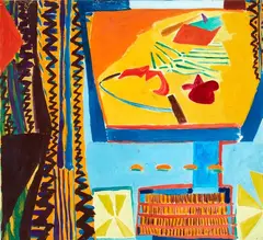 Truck by Philip Trusttum, gouache on paper, 1975, sold Mar 2018
