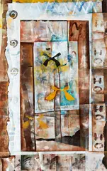 Robert Matthew Taylor, Wallpaper, oil on paper