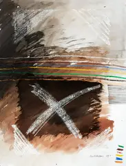 Philippa Blair, Colour Excersize, mixed media on paper