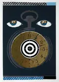 Gordon Crook, Face/Time, screenprint, 4/25