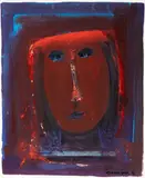 Graham Smith, Girl with Red Hair, mixed media on paper
