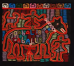 Mexican Art, Mola: Horse, Embroidery
