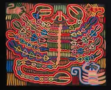Mexican Art, Mola: Scorpion, embroidery