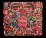 Mexican Art, Mola: Crab, embroidery