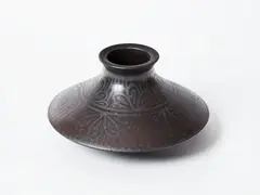 Anneke Borren, Cylindrical Vase, earthenware
