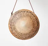 Hanging Discoid Vase by Len Castle, stoneware, sold Mar 2018