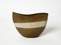 Folded Vase by James McGavin Greig, stoneware, sold Mar 2018