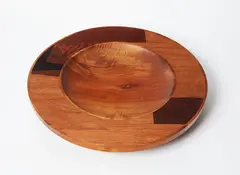 Paul Mason, Ceremonial Bowl, walnut, purpleheart, saligna, patanga, granadilla and oak, 1987