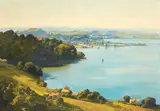 Ernest Buckmaster, Onehunga from Hillsborough, oil on canvas
