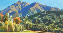 Austen Deans, Autumn Day, Peel Forrest, oil on board