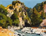 Douglas Badcock, Beech Trees, Rocky Gorge, Hunter Valley