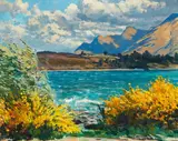 Douglas Badcock, Untitled – South Island Lake Scene