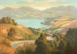 Ernest Buckmaster, Untitled – Blueskin Bay, Otago, oil on canvas