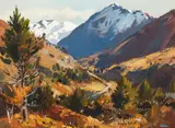 Douglas Badcock, Road to Closeburn, Wakatipu
