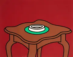 Occasional Table by Patrick Caulfield, screenprint, 5/50 (1972), sold Feb 2018