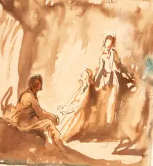 Edna Clarke Hall, Wuthering Heights, watercolour