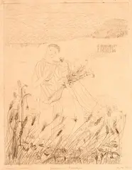 Orpheus and Eurydice by A. de Caro, etching, offered Feb 2018