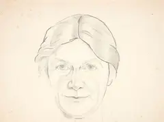 Rita Angus, Portrait, graphite on paper