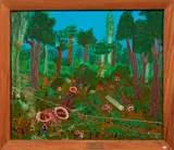 R.T. Lyne, Rimu Bush, Central North Island 1954, oil on board