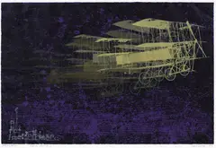 Flying Machine I by Ted Dutch, colour lithograph, artist’s proof, sold Feb 2018