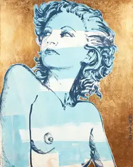 David Bromley, Hillary, acrylic on canvas