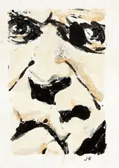 Untitled – Head Study by James Ross, monoprint, sold Feb 2018