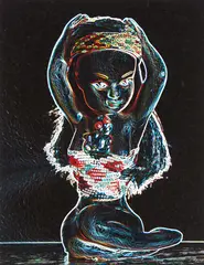 Evil Li’l Pania by Paul Hartigan, screenprint, 12/250, sold Feb 2018